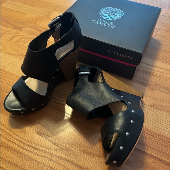 Vince Camino Matta studded Platform wedges - Picture 2 of 8